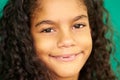 Pretty Young Latina Girl Cute Hispanic Female Child Smiling Royalty Free Stock Photo