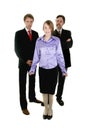 Pretty young secretary and he Royalty Free Stock Photo