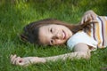 Pretty young teenage girl smiling Royalty Free Stock Photo