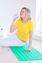 Pretty young woman doing YOGA exercise Royalty Free Stock Photo