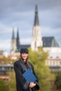 Pretty, young woman on her graduation day Royalty Free Stock Photo