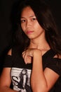 Pretty young woman portrait- Filipino woman Royalty Free Stock Photo