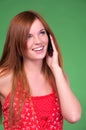 Pretty young woman talking phone Royalty Free Stock Photo