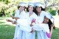 Pretty Young Women at Graduation Royalty Free Stock Photo