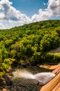 Prettyboy Dam and Gunpowder River, in Baltimore County, Maryland Royalty Free Stock Photo