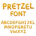 Pretzel alphabet letters