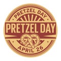 Pretzel Day stamp