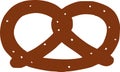 Pretzel icon vector