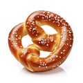 pretzel isolated on white background_generative_ai