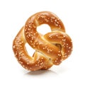 pretzel isolated on white background_generative_ai