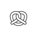 Pretzel line icon