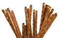 Pretzel sticks isolated