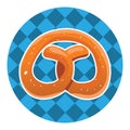 Pretzel. Vector illustration decorative background design Royalty Free Stock Photo