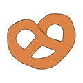 Pretzel vector illustration Royalty Free Stock Photo