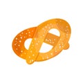 Pretzel on a white background Royalty Free Stock Photo