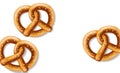 Pretzel on white background Vector realistic. fresh bavarian foods