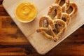 Pretzels and Cheese Royalty Free Stock Photo