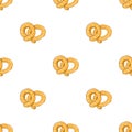 Pretzels pattern seamless vector