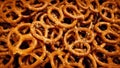 Pretzels Rotating On Plate