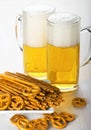 Pretzels and salted sticks Royalty Free Stock Photo