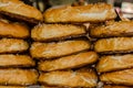 Pretzels Stacked at a Farmers Market Royalty Free Stock Photo