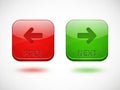 Prev and next arrows icons isolated on white background Royalty Free Stock Photo