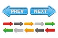 Prev and next buttons - arrow buttons