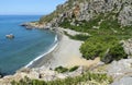 Preveli beach from above