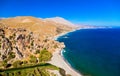 Preveli beach from above Royalty Free Stock Photo