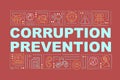 Preventing corruption word concepts banner
