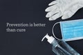 Prevention is better than cure coronavirus pandemic banner