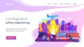 Prevention of wildfire concept landing page.