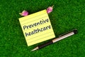 Preventive healthcare in note