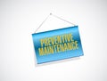 preventive maintenance banner sign concept