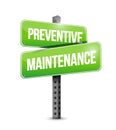 preventive maintenance street sign