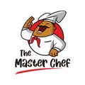 The master chef logo design Royalty Free Stock Photo