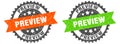 preview band sign. preview grunge stamp set Royalty Free Stock Photo