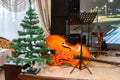 Preview bass lies under the tree Christmas decorations