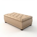 Beige Ottoman 3d Model Psd Images Realistic Rendering