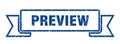 preview ribbon. preview grunge band sign. Royalty Free Stock Photo