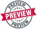 Preview stamp Royalty Free Stock Photo