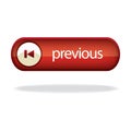 previous button. Vector illustration decorative design Royalty Free Stock Photo
