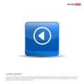 Previous icon - 3d Blue Button