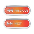 previous and next buttons. Vector illustration decorative design Royalty Free Stock Photo