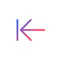 Previous step pixel perfect gradient linear ui icon