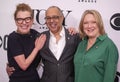 Julie White, George C. Wolfe, and Kristine Nielsen at the 2019 Meet the Nominees Press Junket