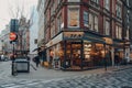 Prezzo restaurant on a street in Soho, London , UK