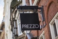 Prezzo sign in the city centre, Nottingham