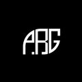 PRG letter logo design on black background.PRG creative initials letter logo concept.PRG vector letter design Royalty Free Stock Photo