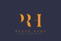 PRH abstract letter logo design Royalty Free Stock Photo